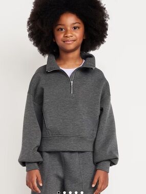 Girls bounce fleece half-zip sweatshirt